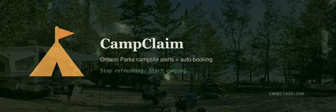 CampClaim social banner hero
